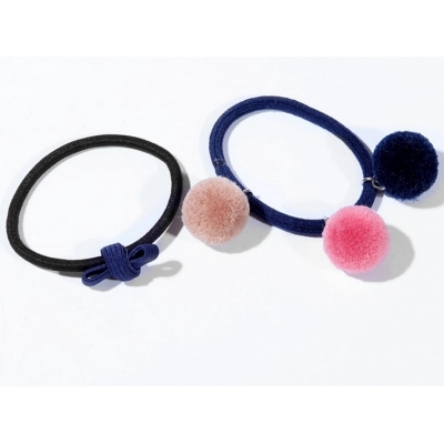 SUNHOO Hot fashion trendy PomPom Hair Band Ponytail Holder